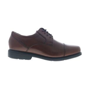 Rockport Mens Charles Road Cap Toe Brown Shoes (NWT)